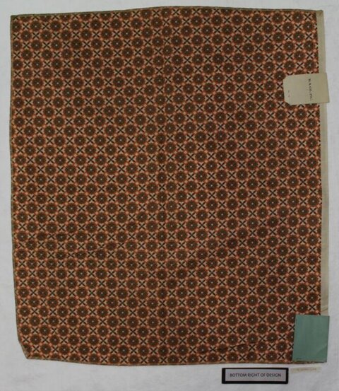 Vintage Geometric Pattern Fabric Swatch