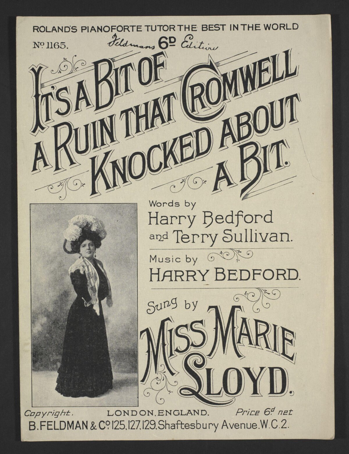 Vintage British Sheet Music Cover