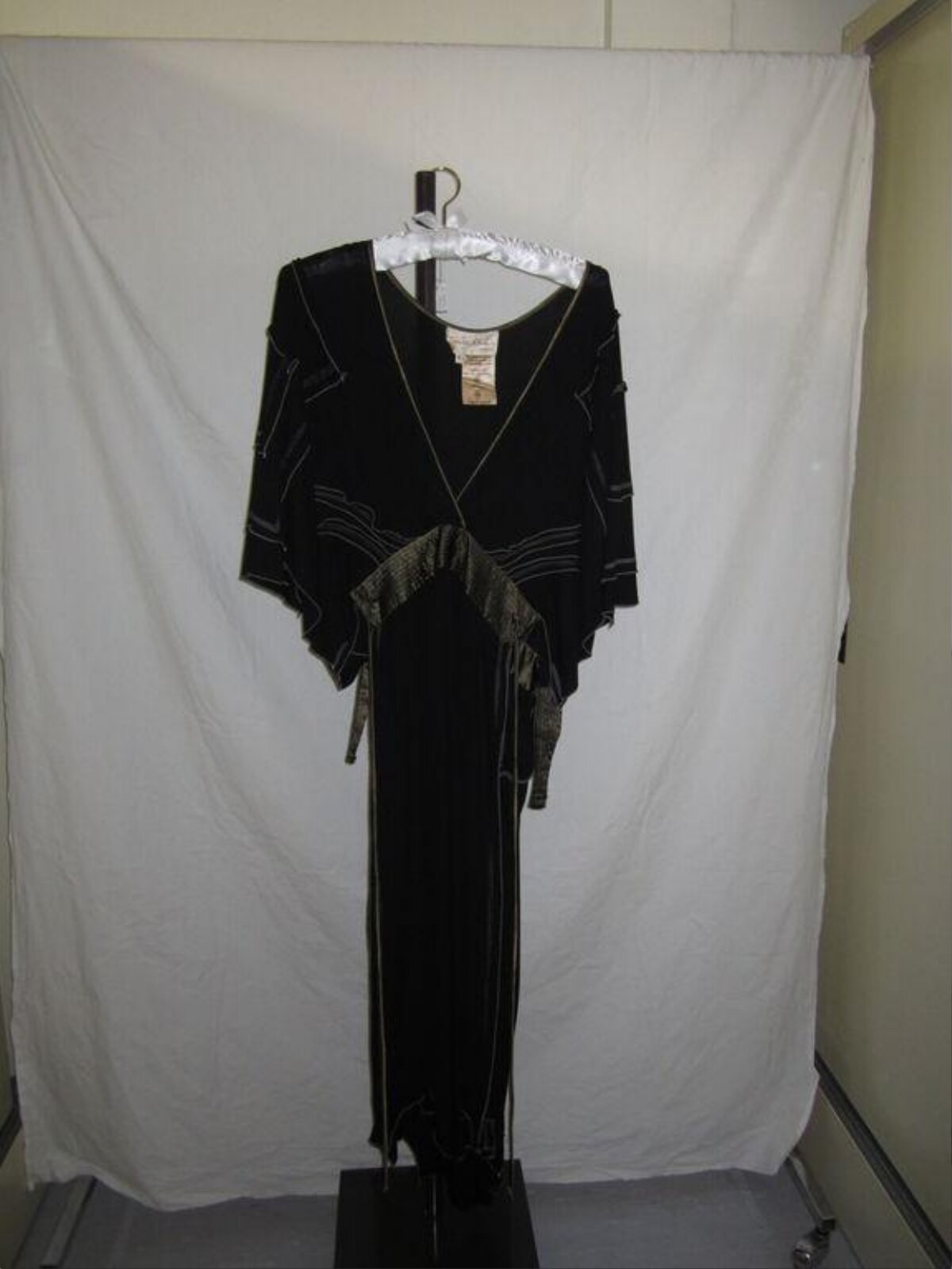 Black Long Dress Hanging on Display
