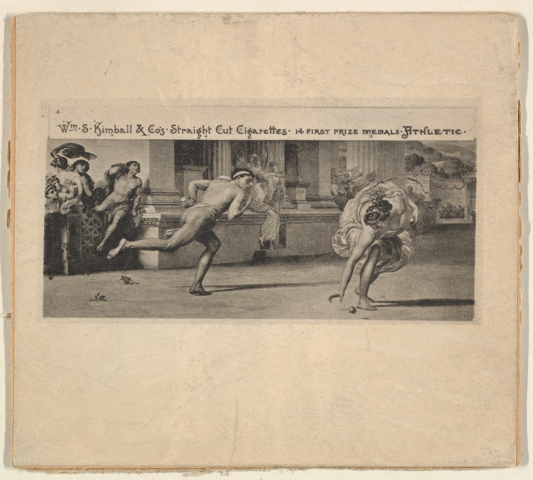 Ancient Foot Race Vintage Cigarette Card