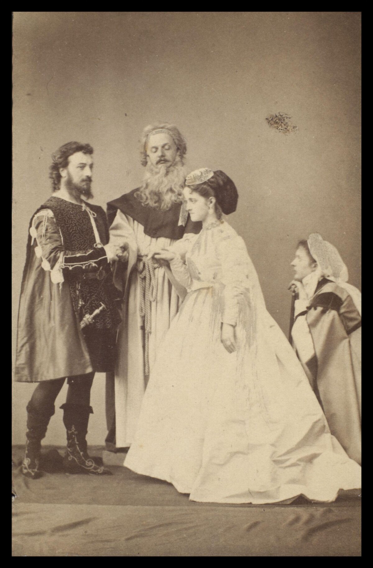 Vintage Theatrical Performance Portrait