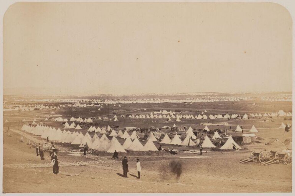 Vintage Military Camp Panorama
