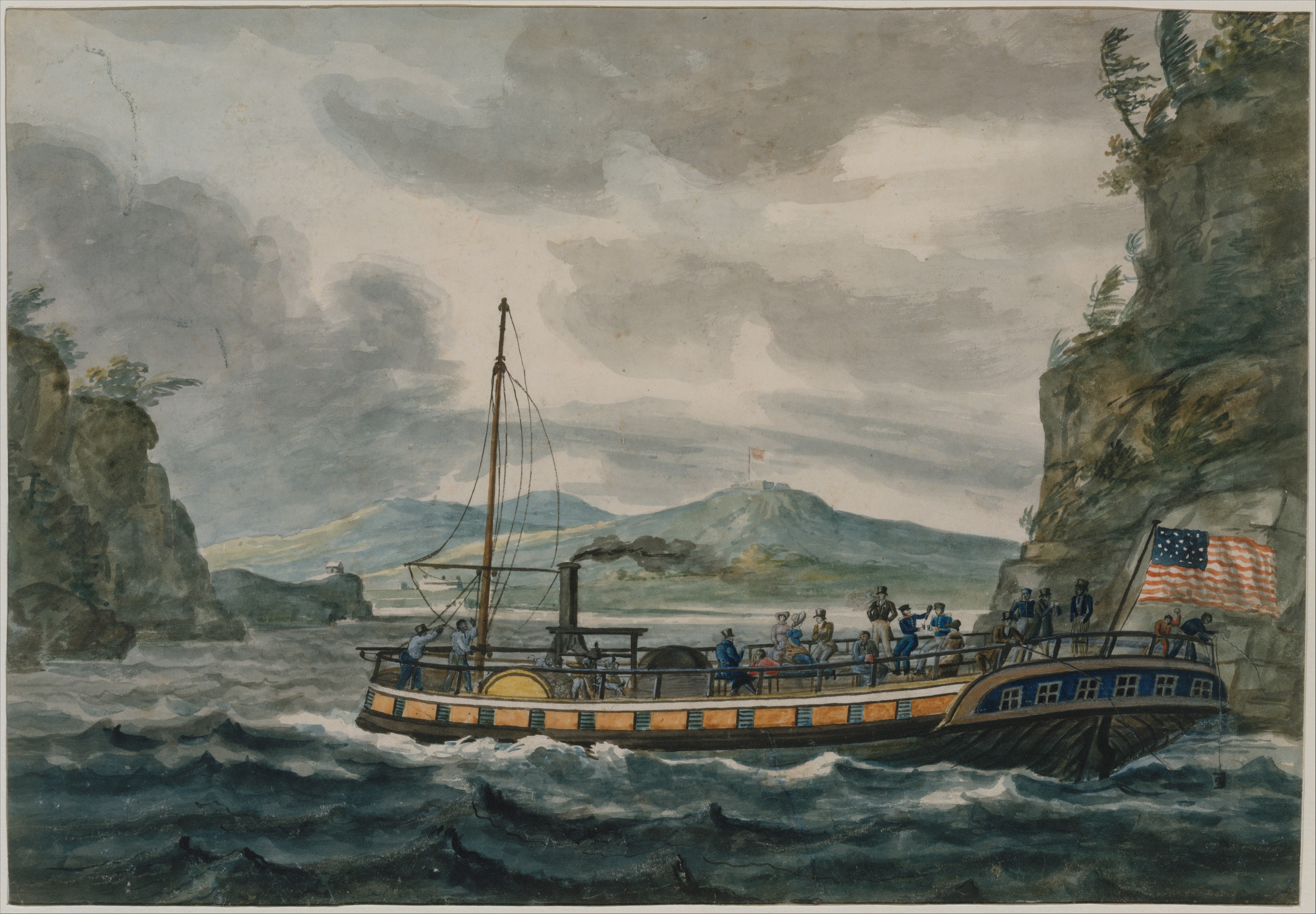 American Steamboat in Rocky Gorge