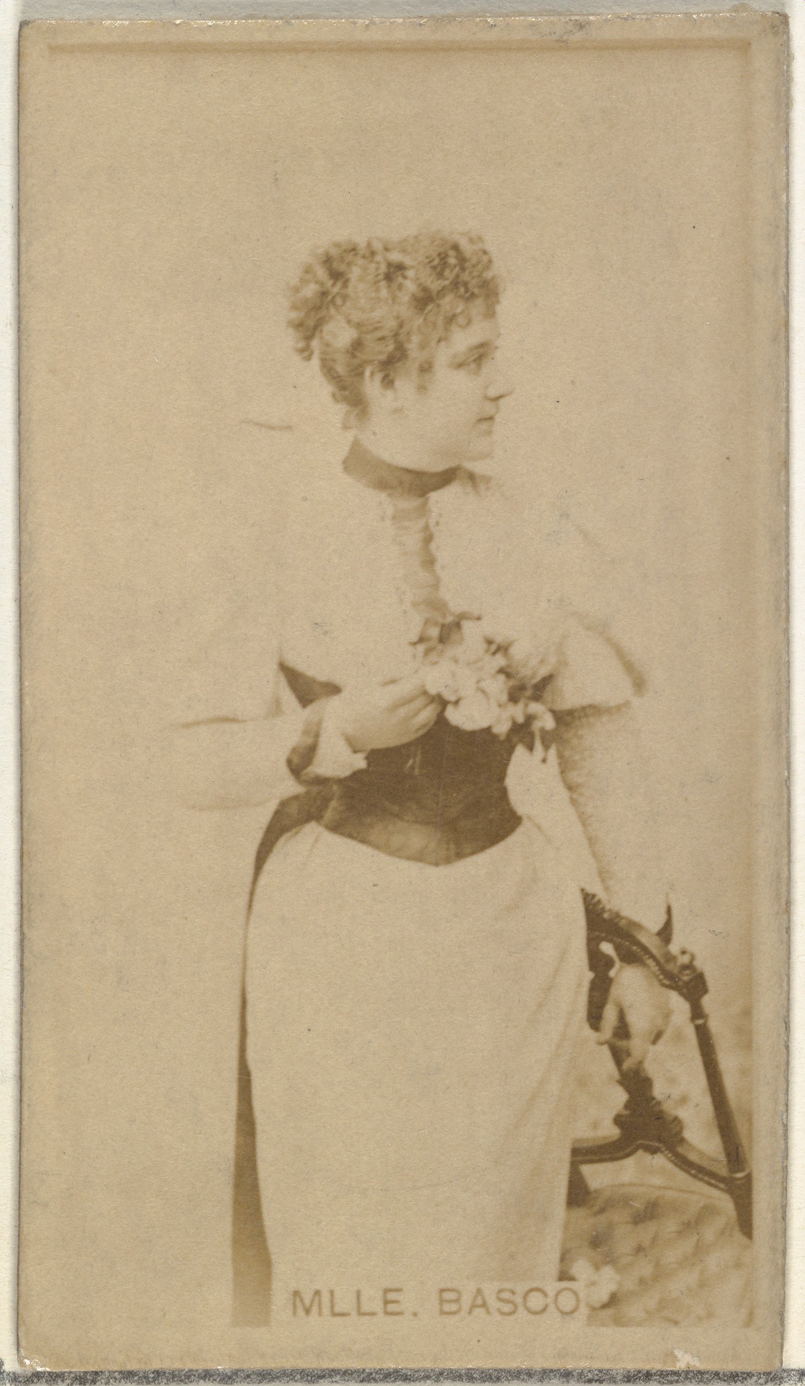 Vintage Portrait of Mlle. Basco
