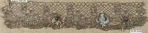 Antique Embroidered Lace Fragment