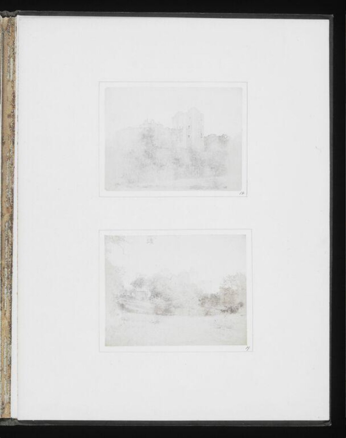 Two Pencil Landscape Sketches