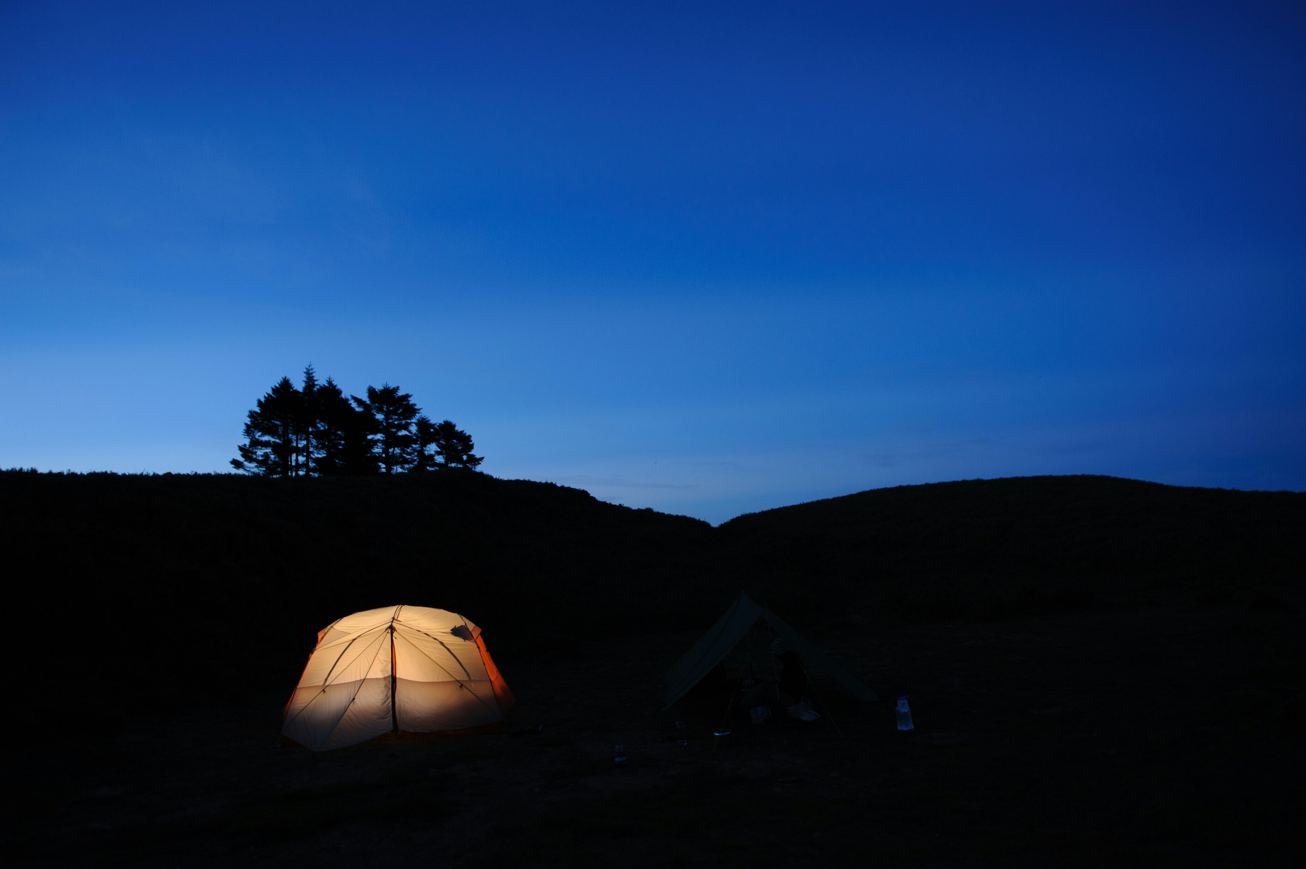 Night Hillside Camping