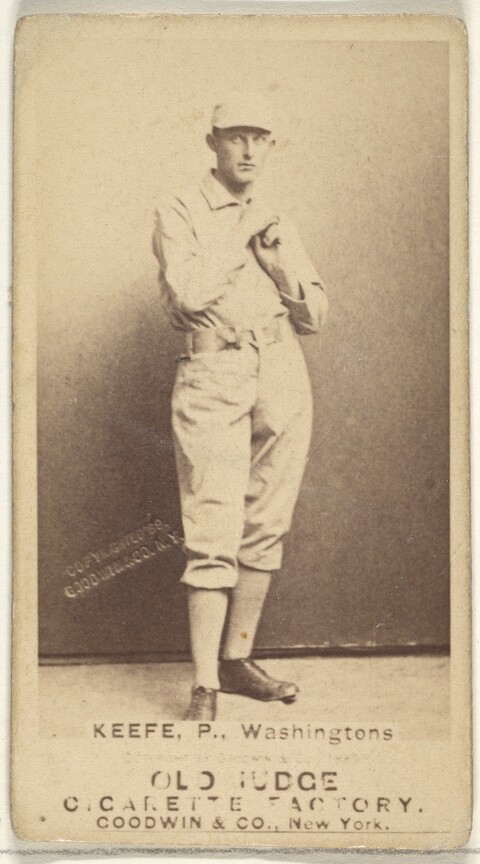 Vintage Keefe Old Judge Baseball Card