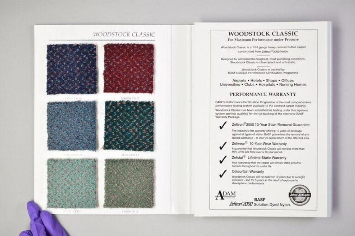 Woodstock Classic Carpet Swatch Catalog