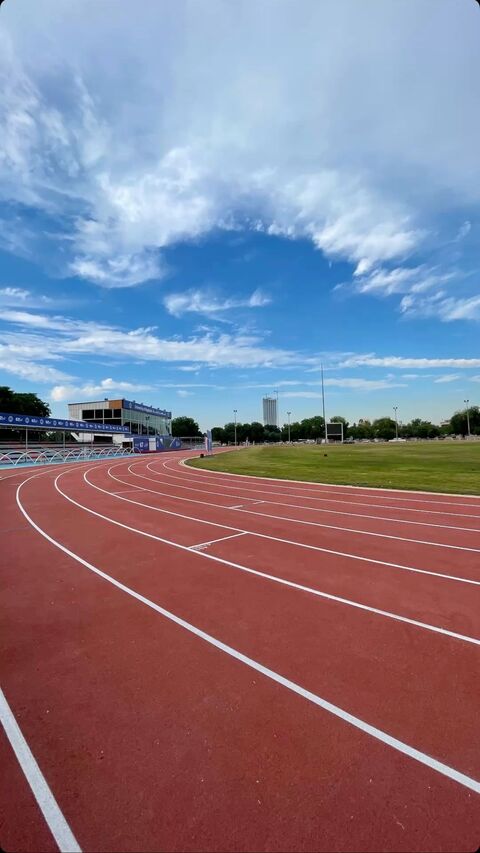 Empty Outdoor Running Track