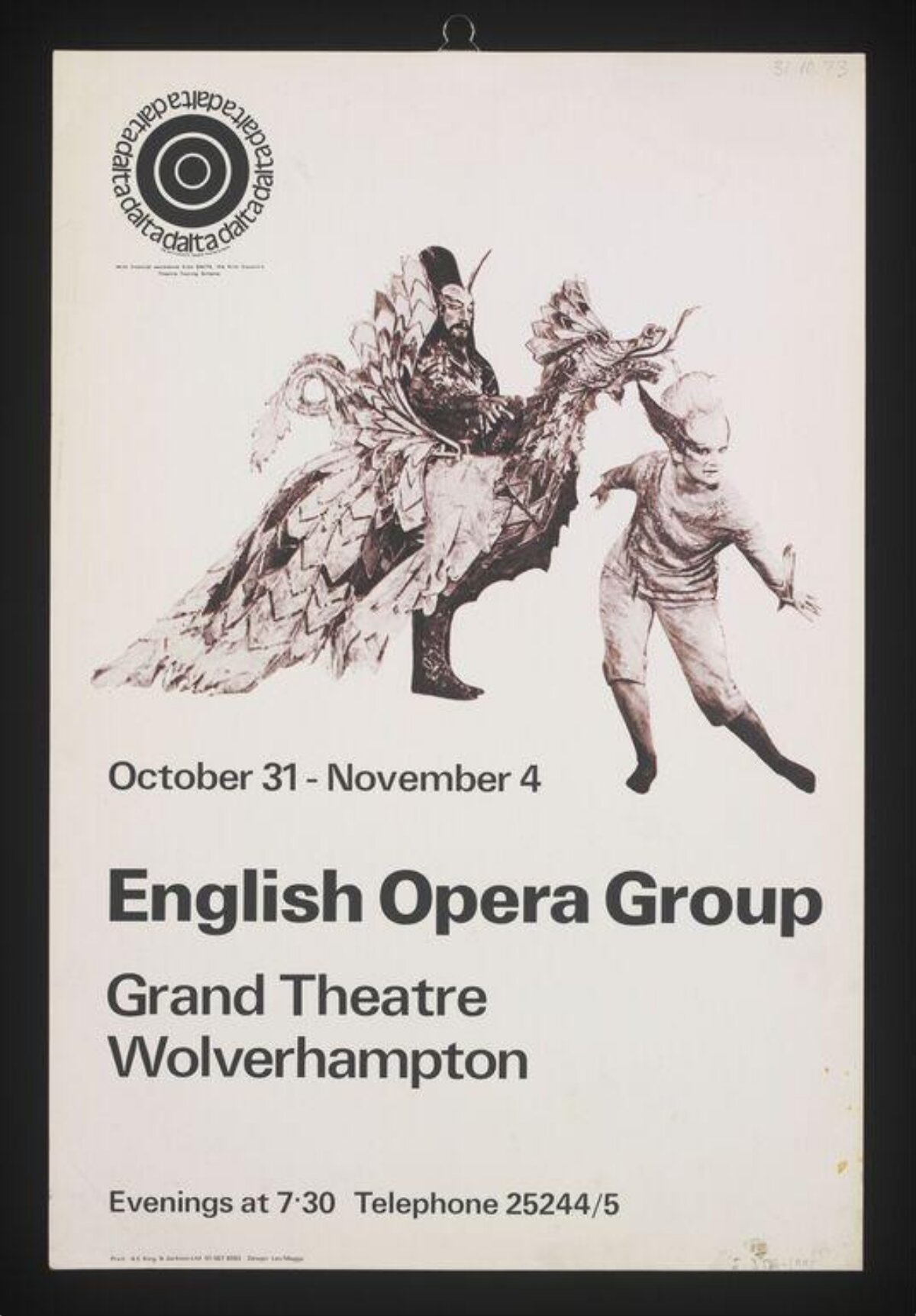 English Opera Group Performance Poster