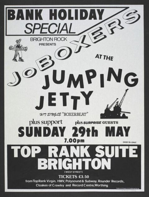 Joboxers Brighton Concert Gig Poster