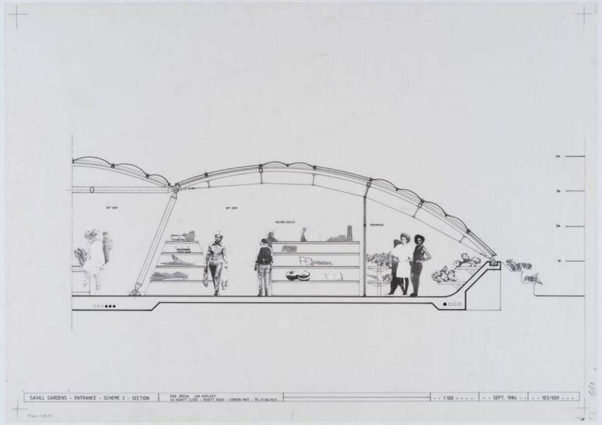 Savill Gardens Entrance Section Drawing