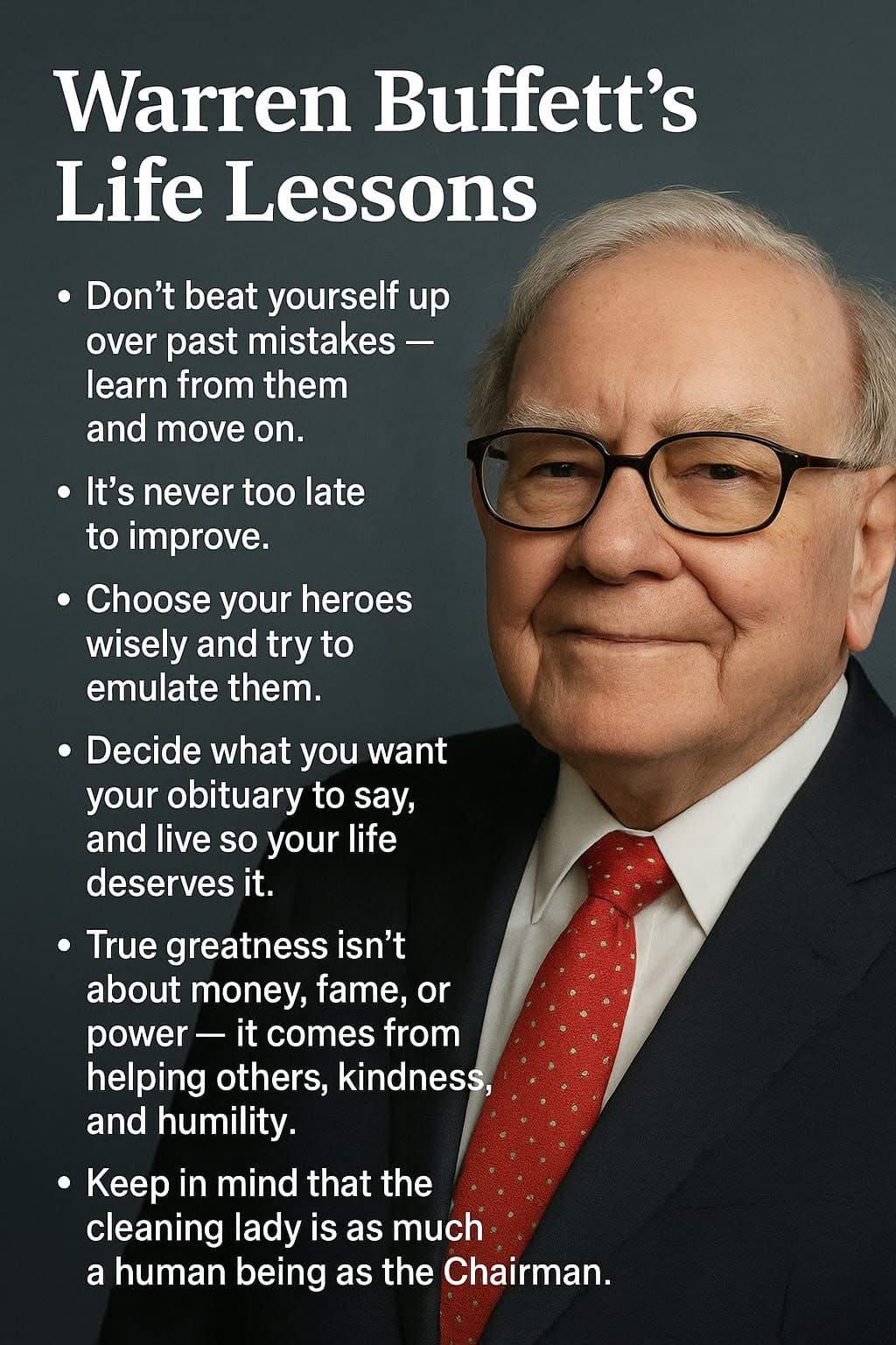 Warren Buffett's Life Lessons
