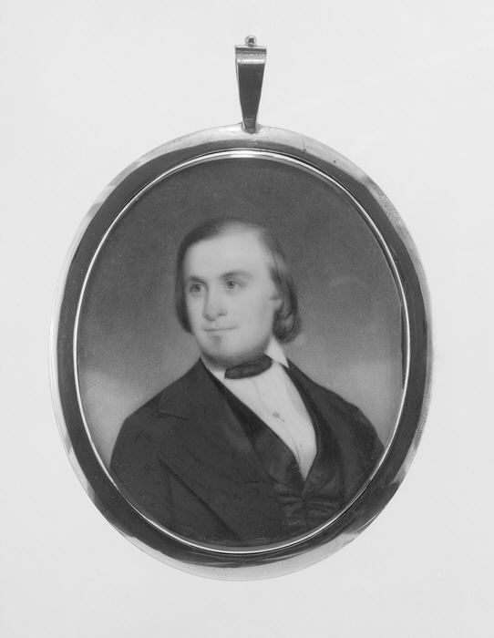 Oval Pendant Portrait of a Man