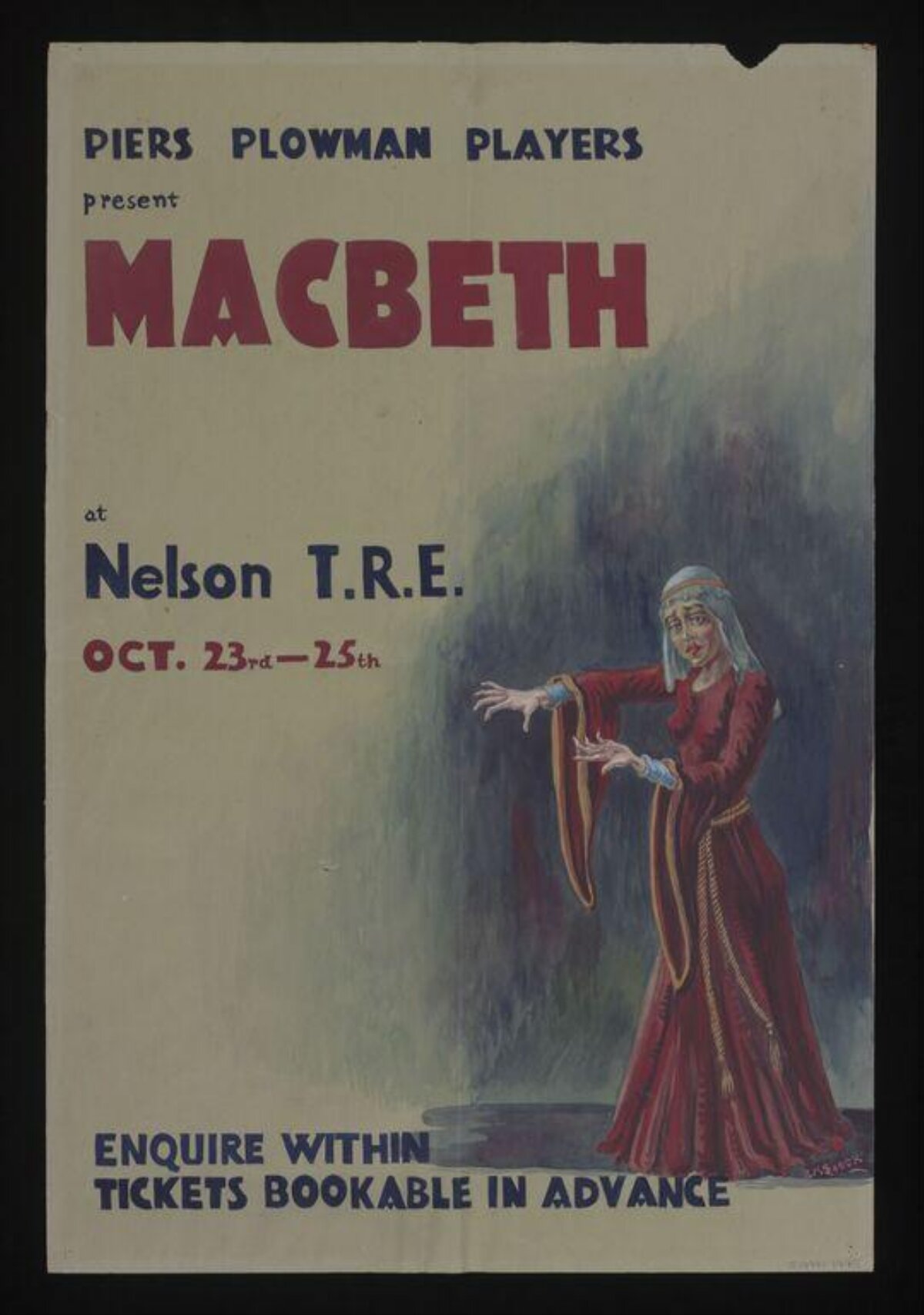 Vintage Macbeth Theater Poster