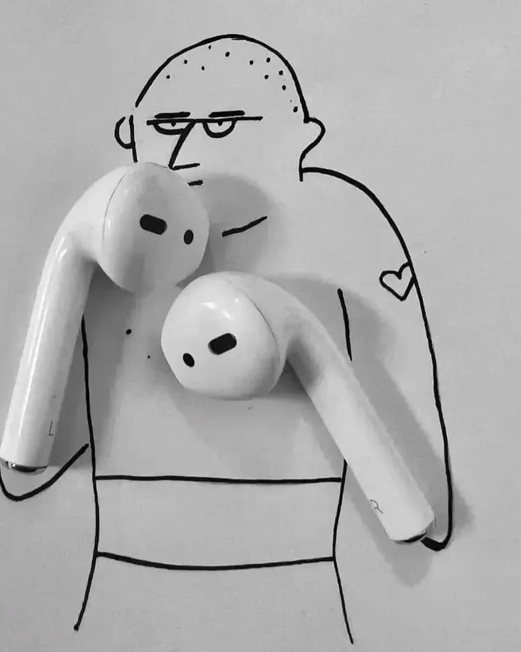 Creative Drawing With Wireless Earbuds