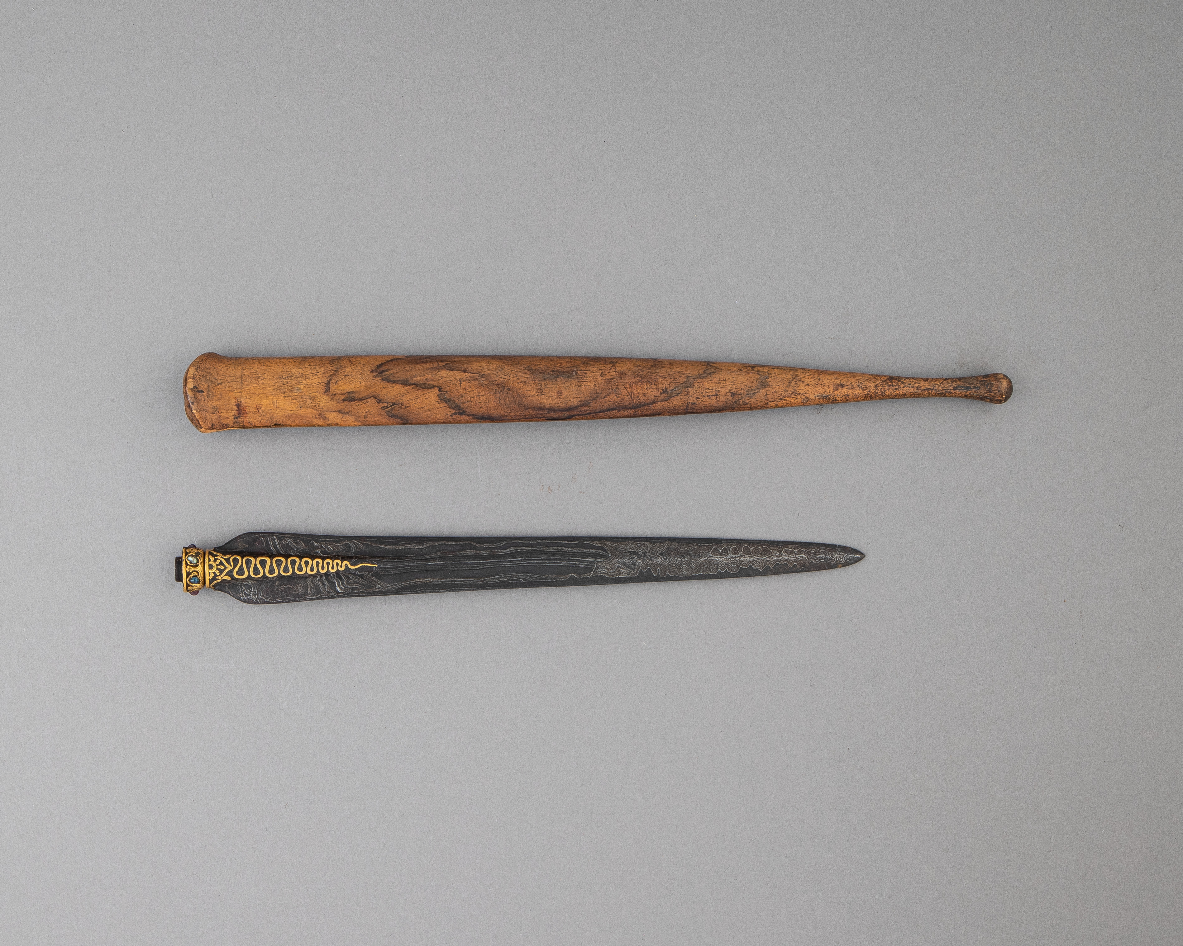 Antique Dagger with Wooden Scabbard