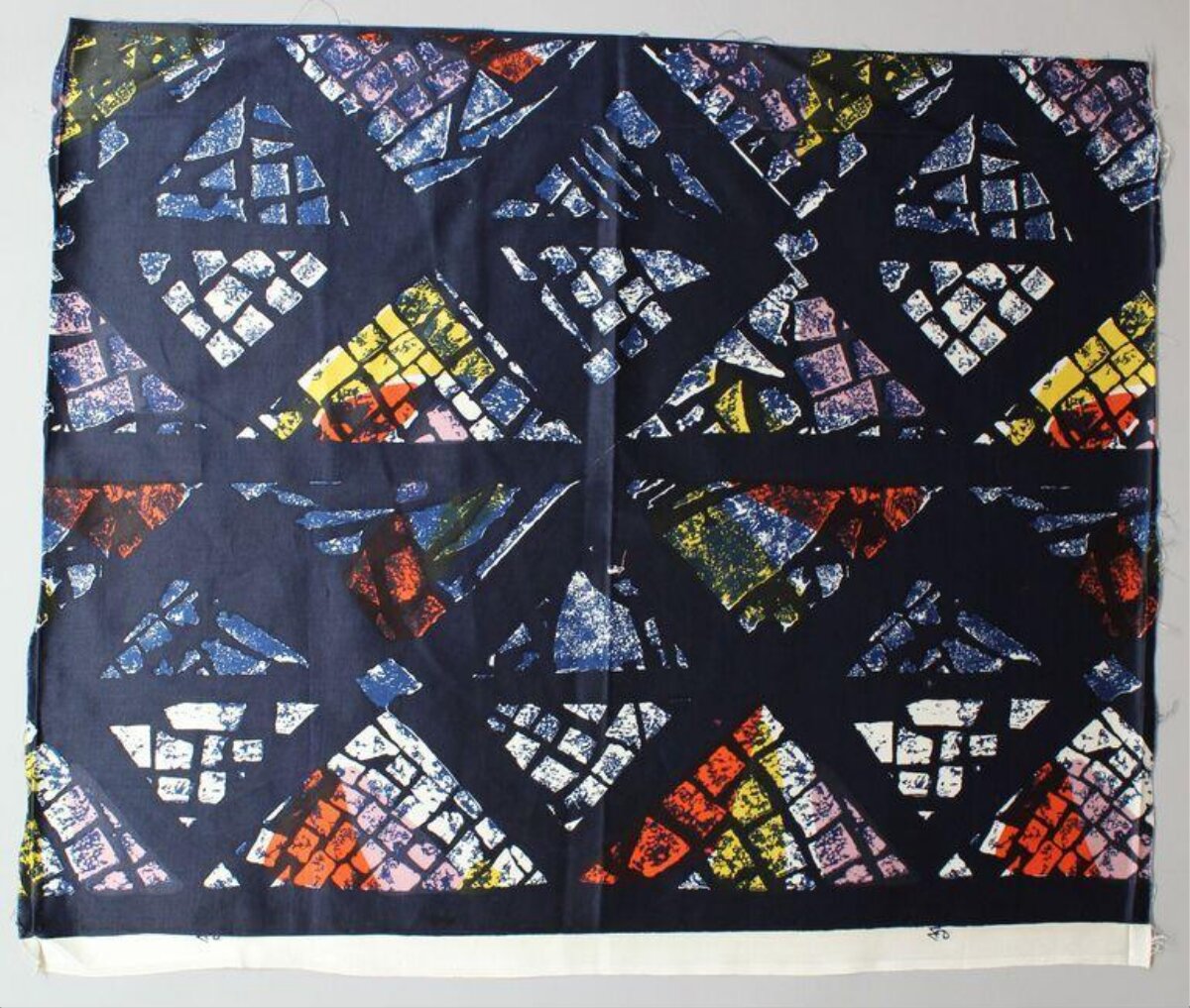 Dark Geometric Printed Fabric