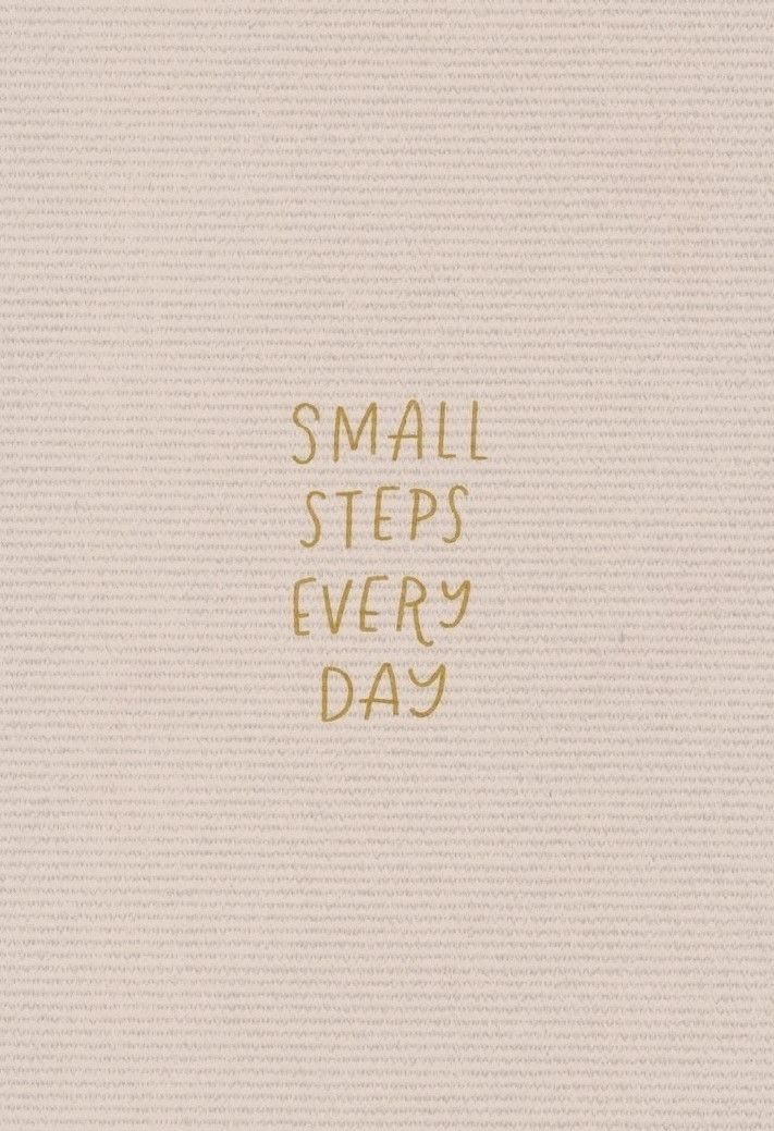Small Steps Every Day Quote