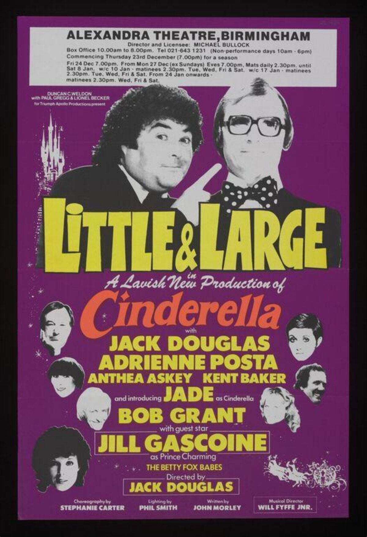 Little & Large Cinderella Theatre Poster