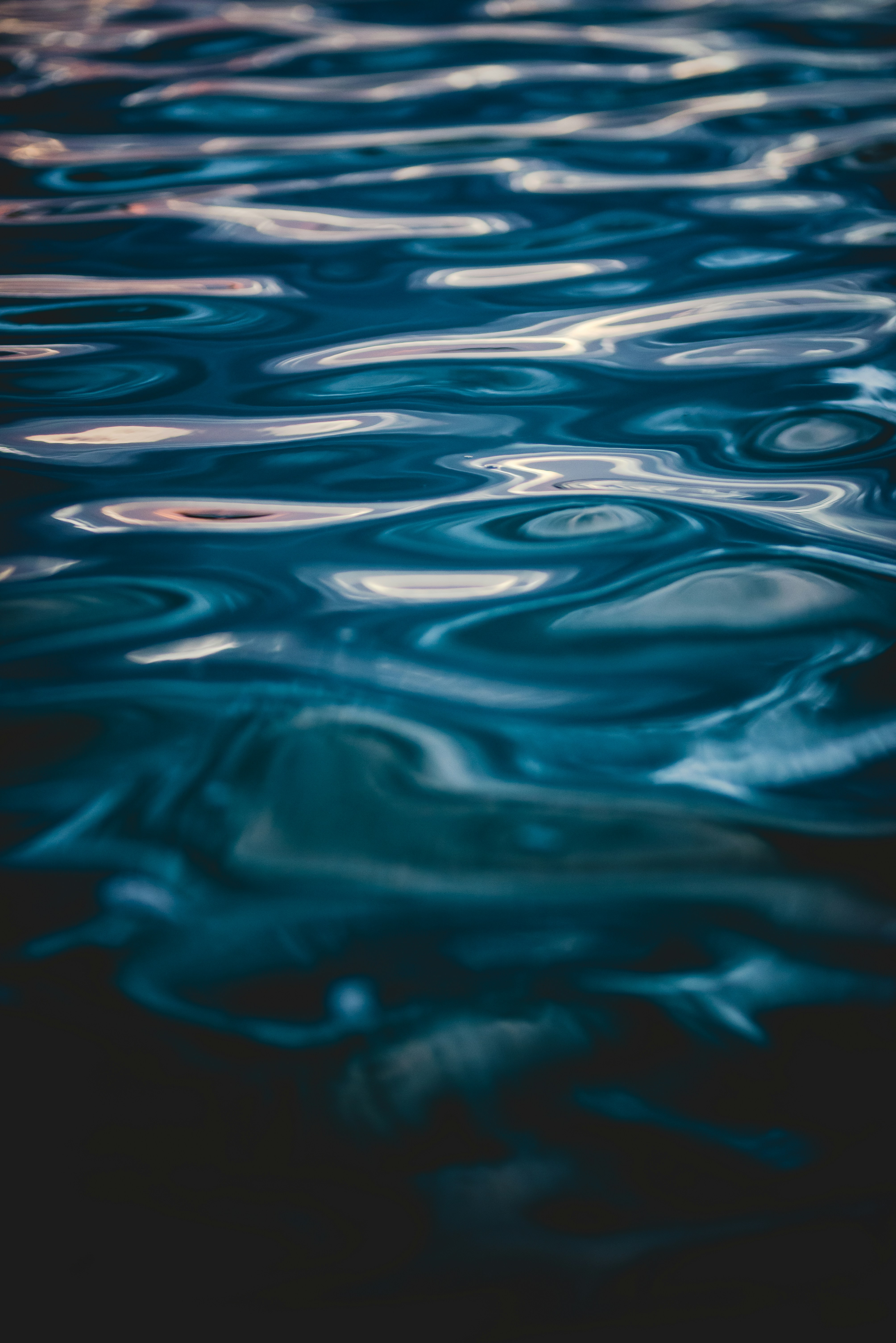 Rippled Blue Water Surface