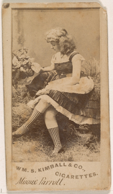 Vintage Cigarette Card of Minnie Parrott