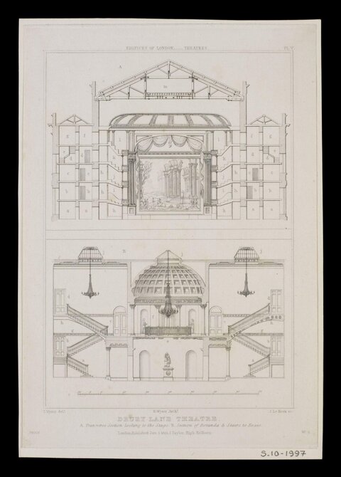 Drury Lane Theatre Section Drawing