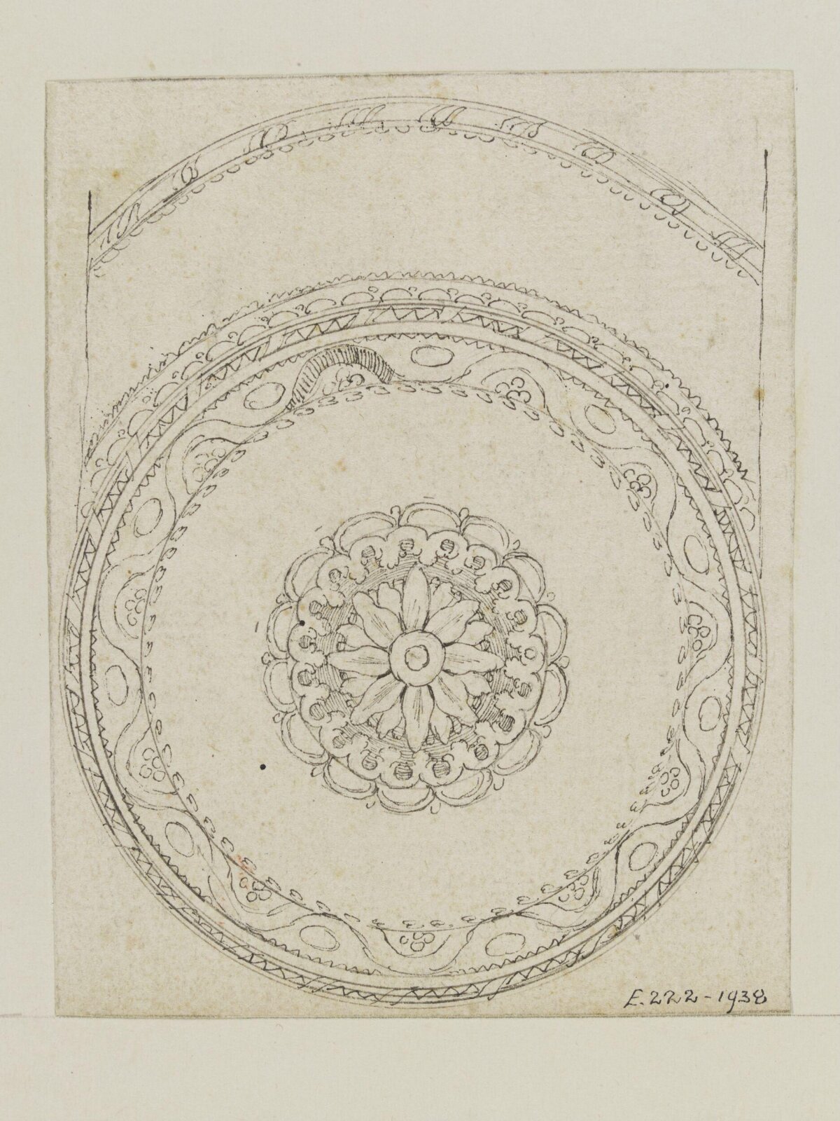 Design Sketch for Circular Ceiling Ornament