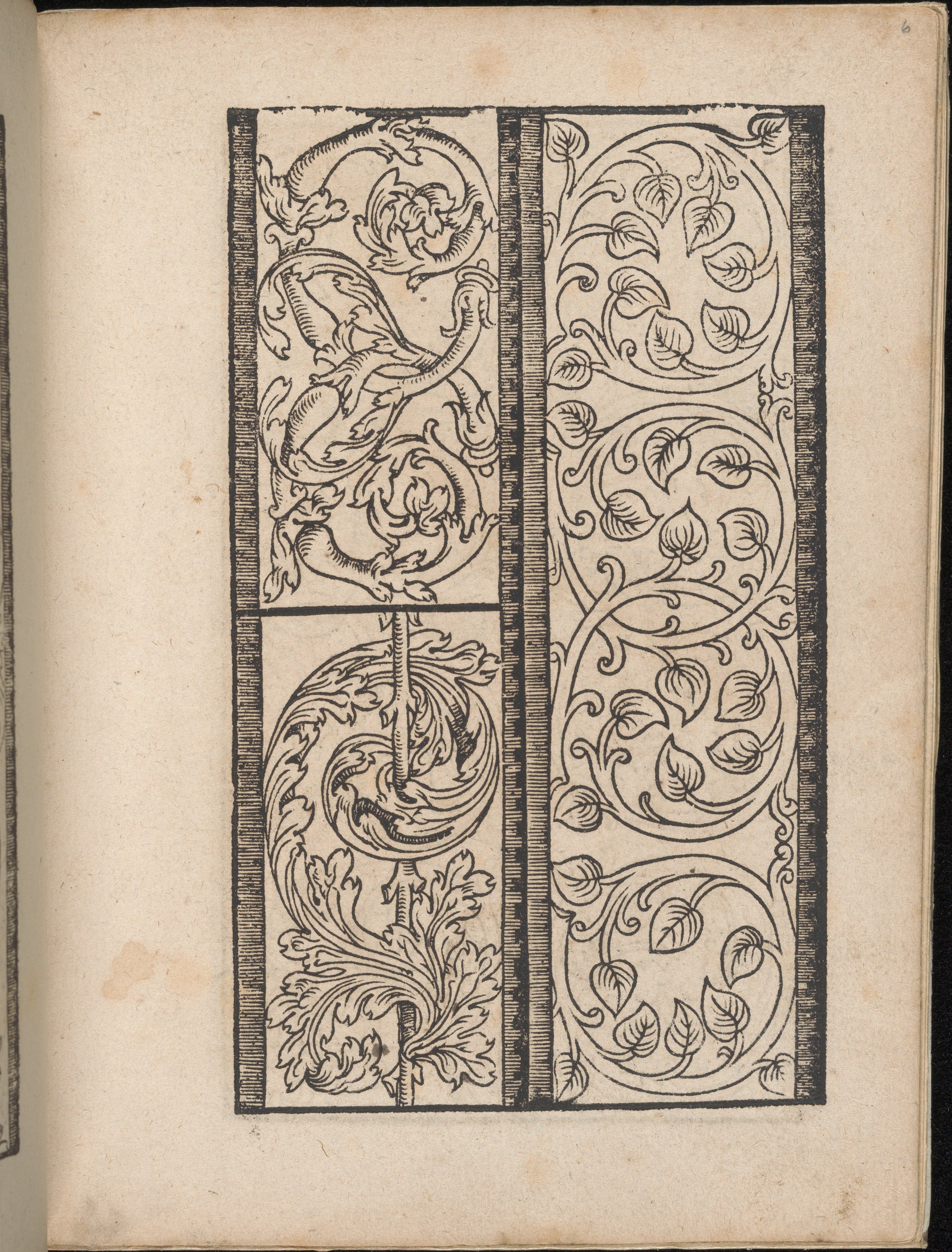 Antique Woodcut Floral Ornament Patterns