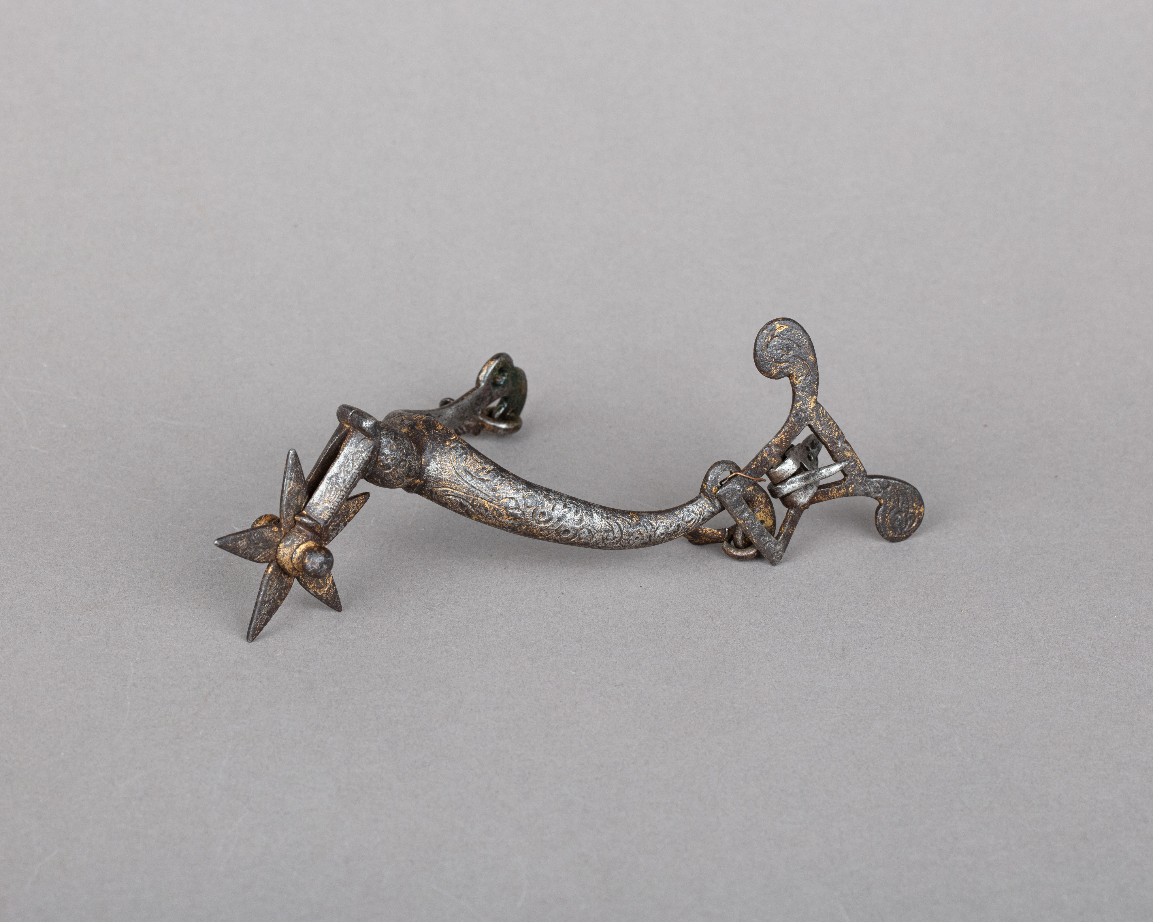 Antique Engraved Iron Spur