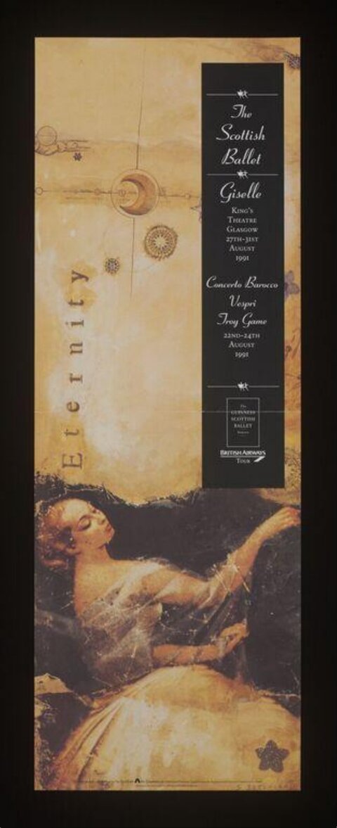1991 Scottish Ballet Giselle Poster
