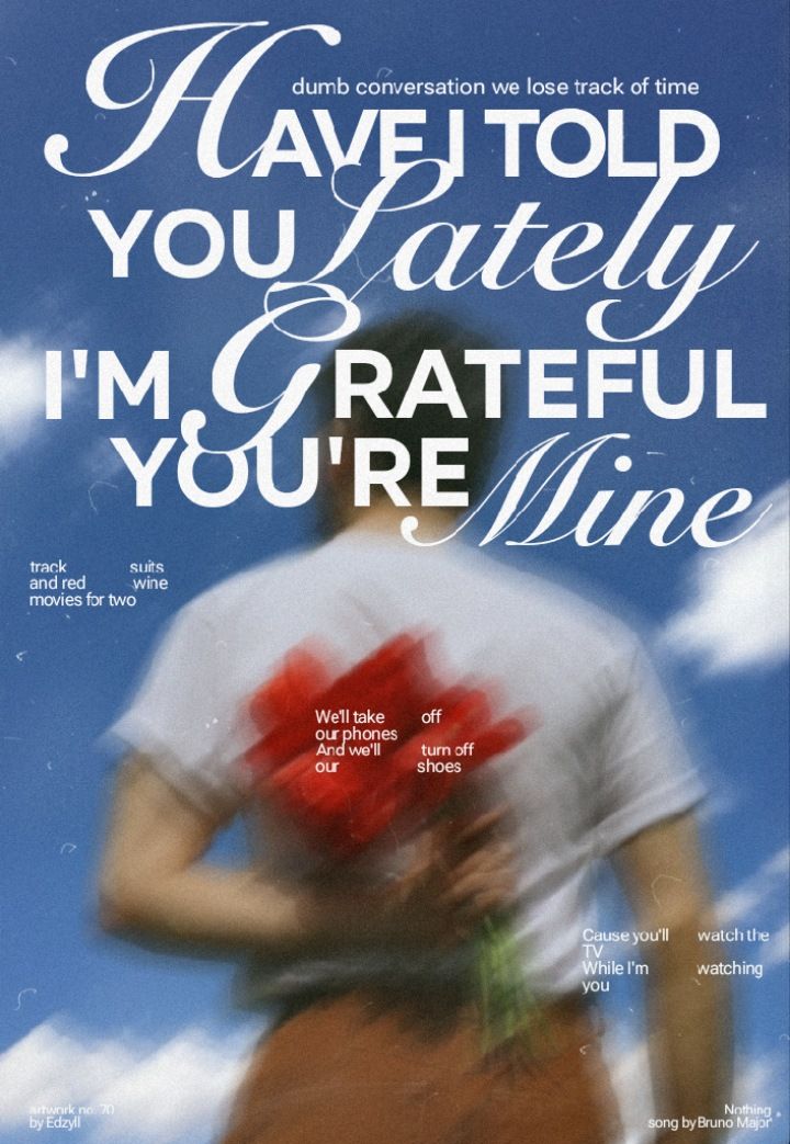 Romantic Love Song Lyric Poster