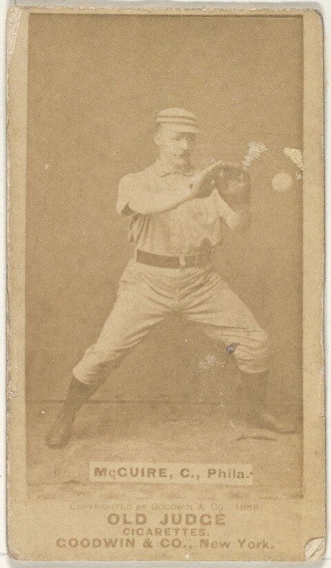 1888 Old Judge McGuire Baseball Card