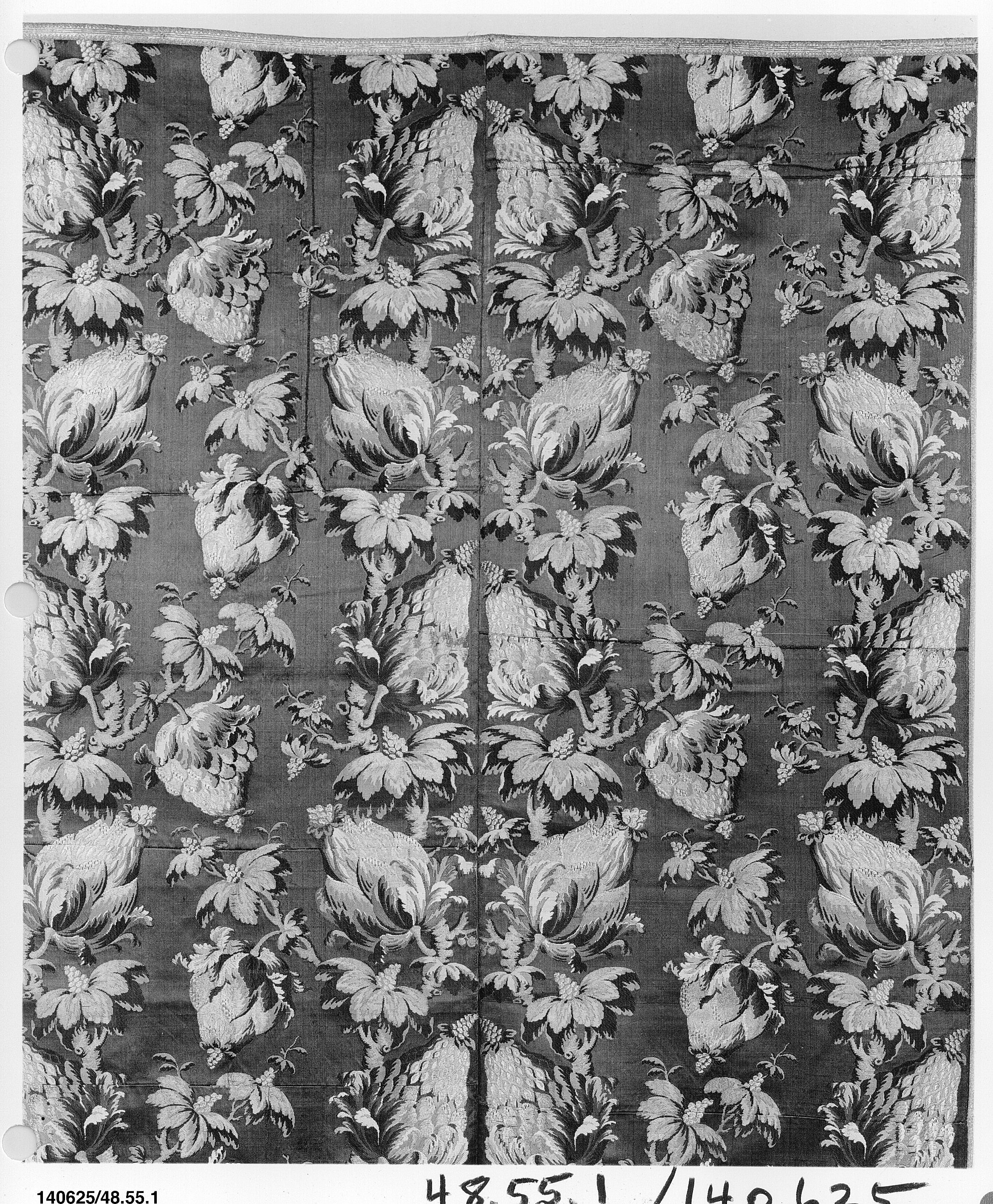 Antique Floral Patterned Textile