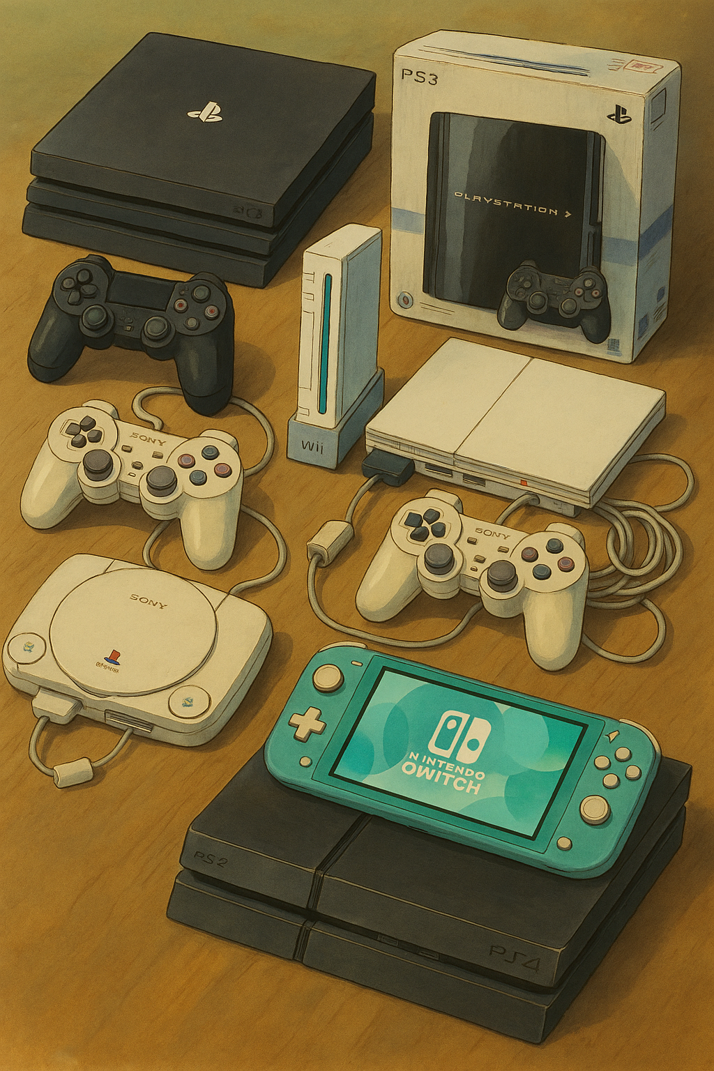 Collection of Video Game Consoles