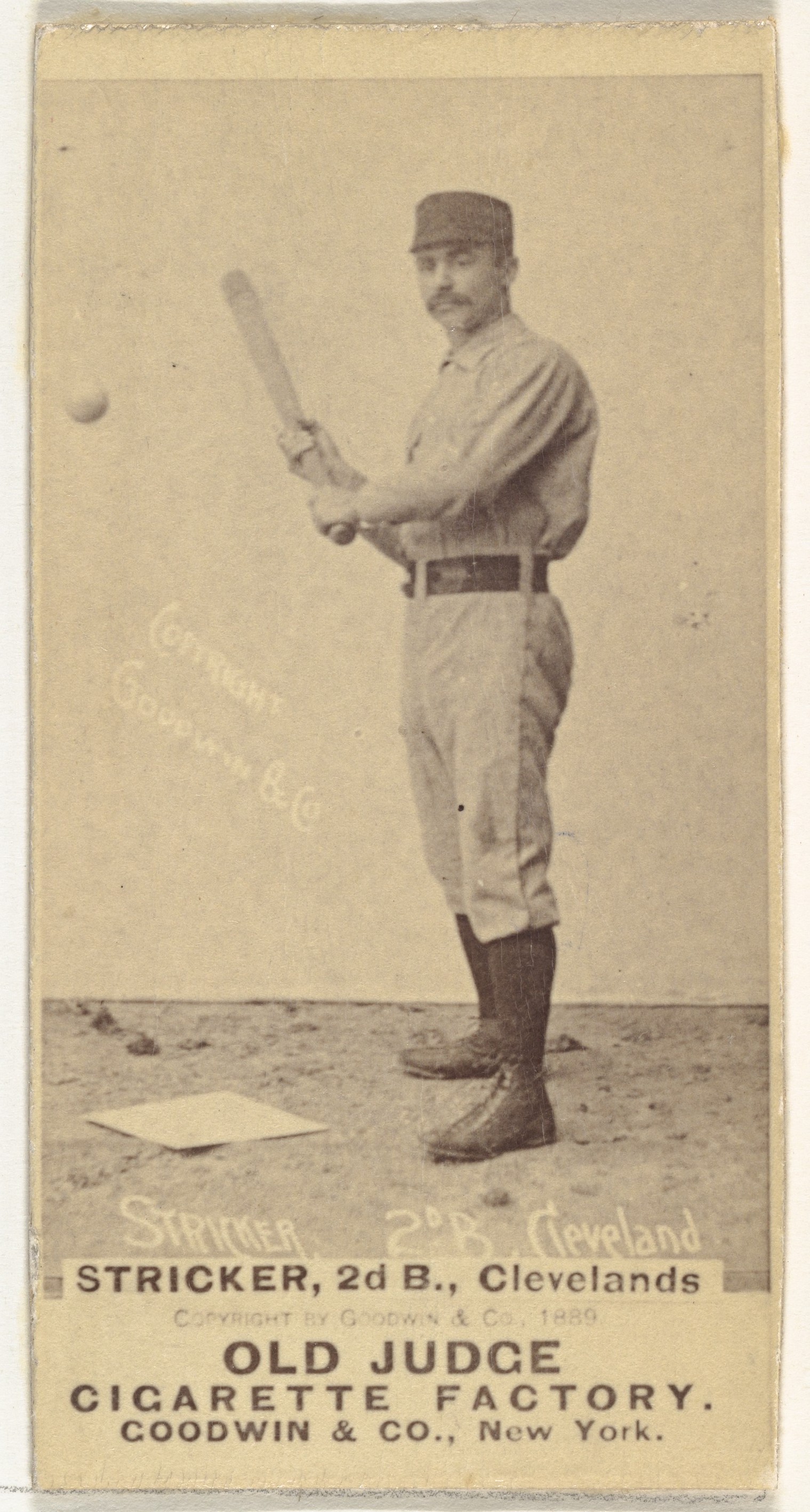 1889 Old Judge Baseball Cigarette Card