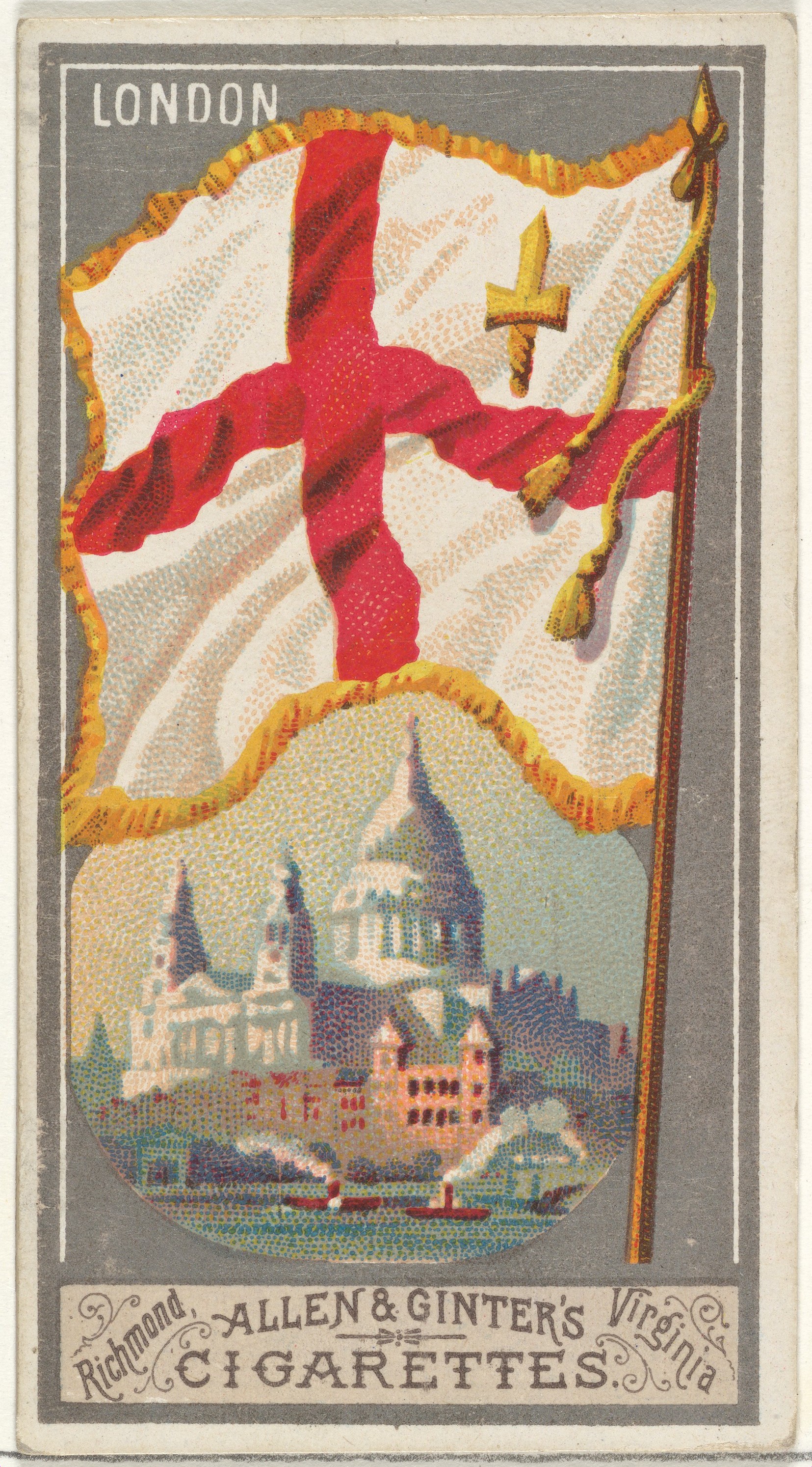 Vintage London Flag Cigarette Card