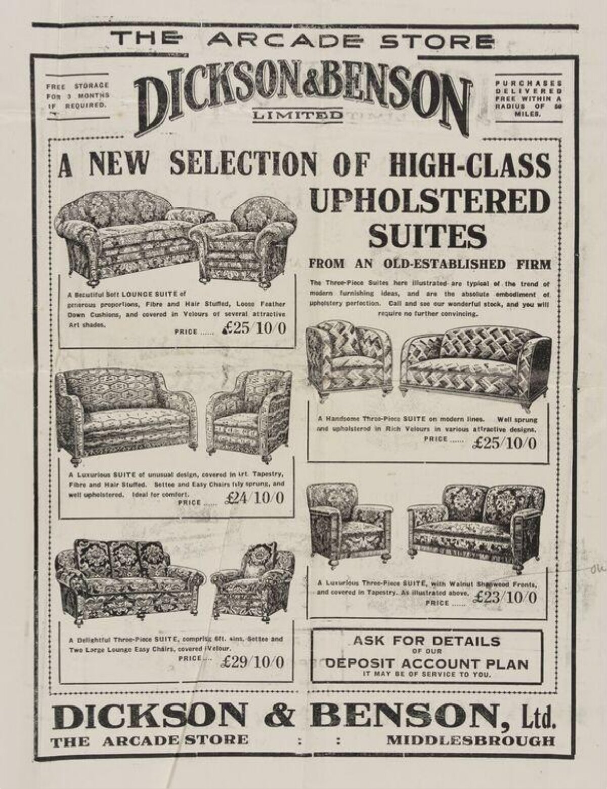 Vintage Upholstered Furniture Ad