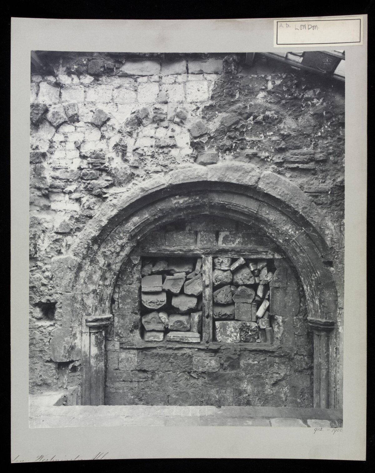 Westminster Abbey Old Stone Arch Ruin