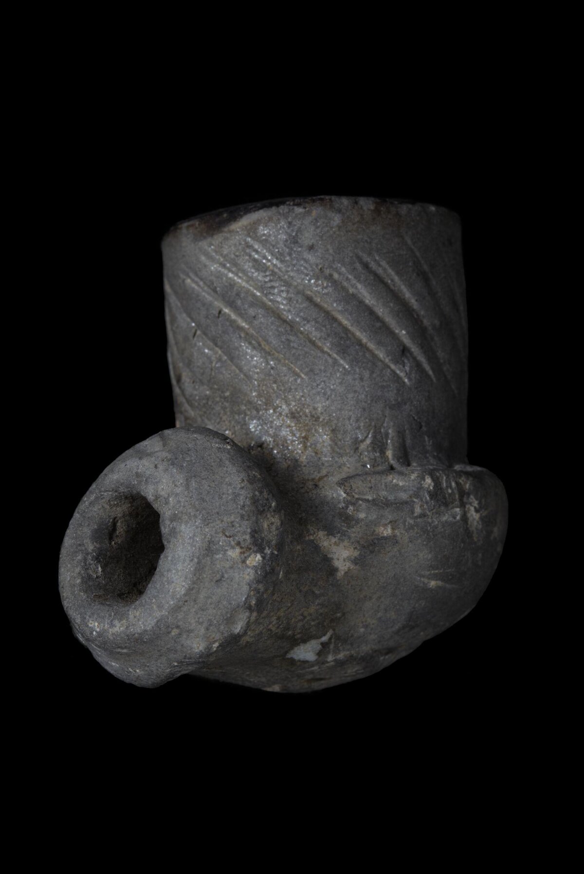 Ancient Carved Stone Pipe