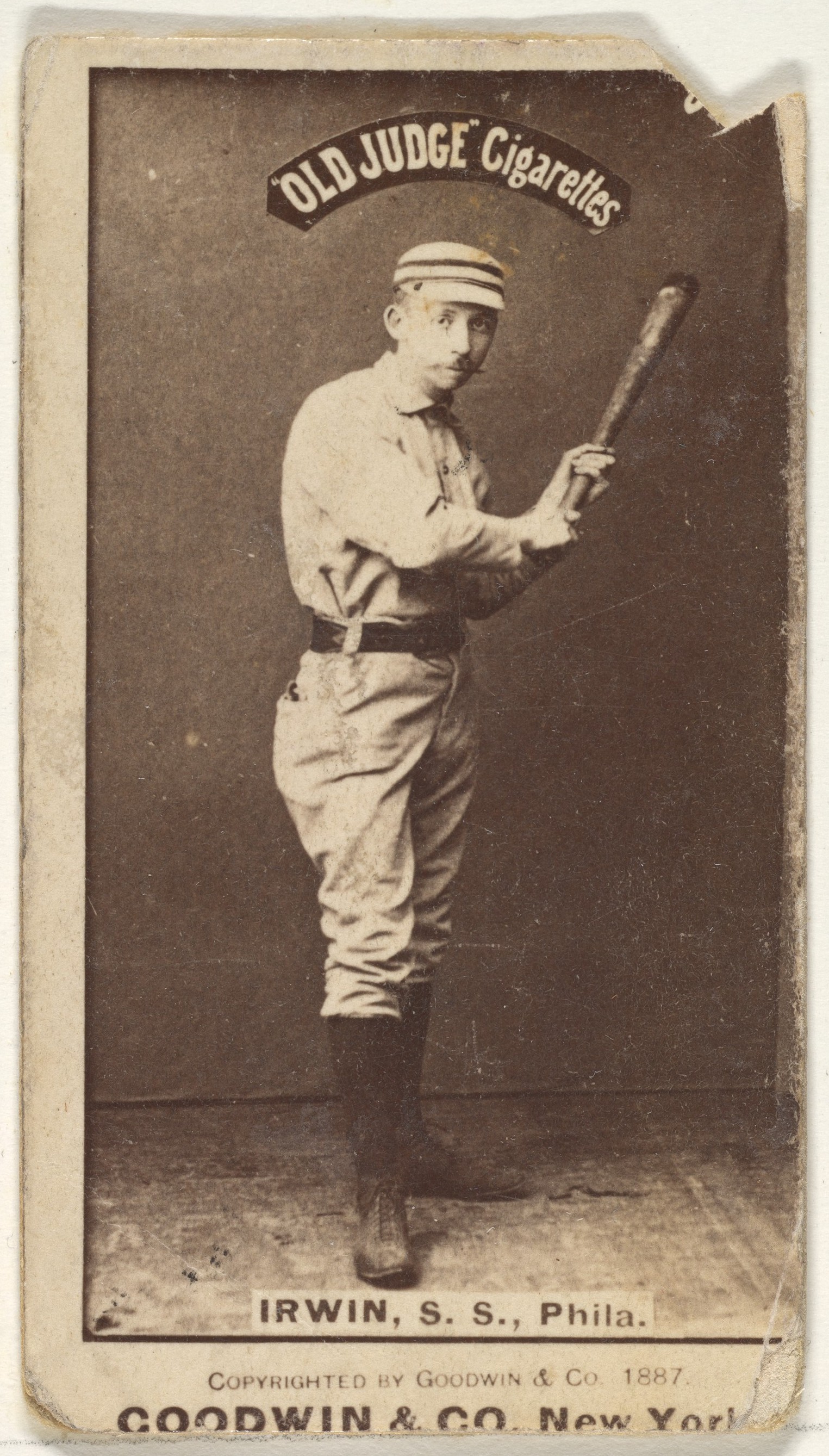 1887 Old Judge Baseball Cigarette Card