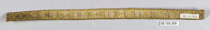 Antique Gold Woven Textile Band