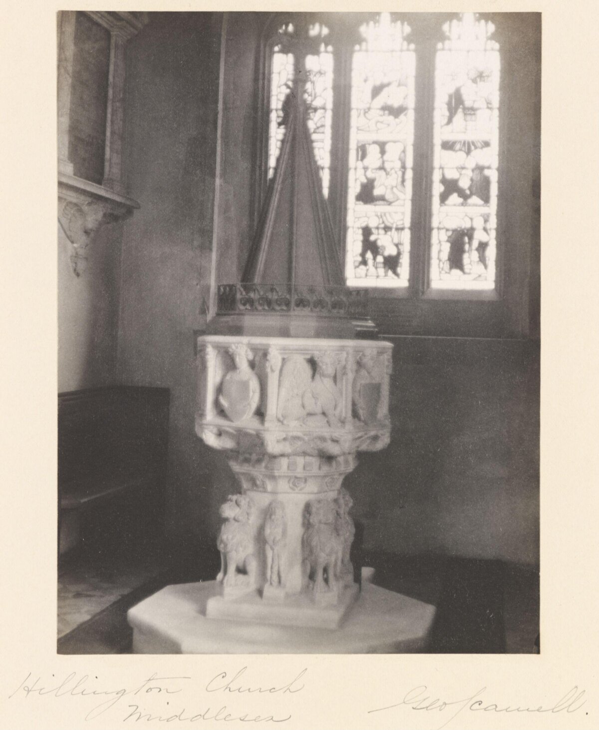 Baptismal Font at Hillington Church