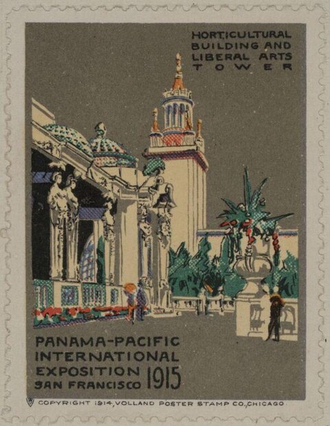 1915 Panama-Pacific Expo Poster Stamp