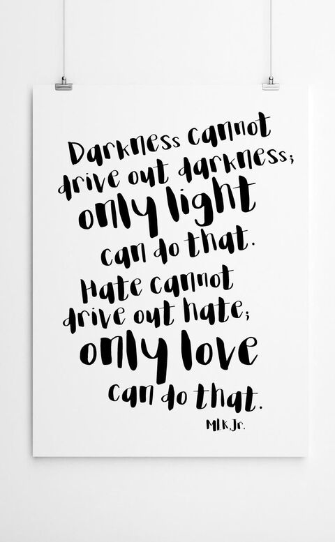 MLK Jr. Inspirational Quote Print