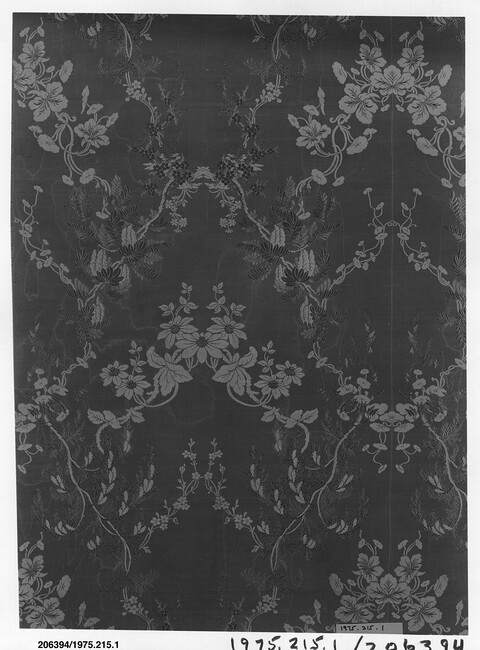 Antique Floral Patterned Textile