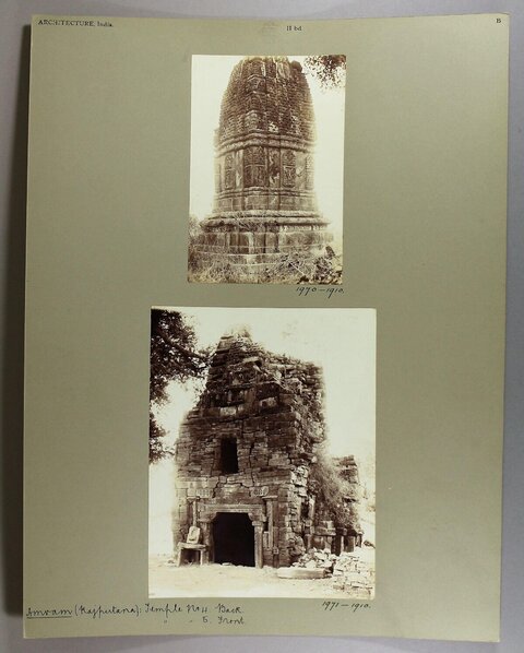 Two Views of Amram Temple Ruins India
