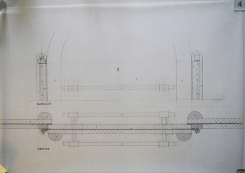 Hand-drawn Mechanical Technical Drawing