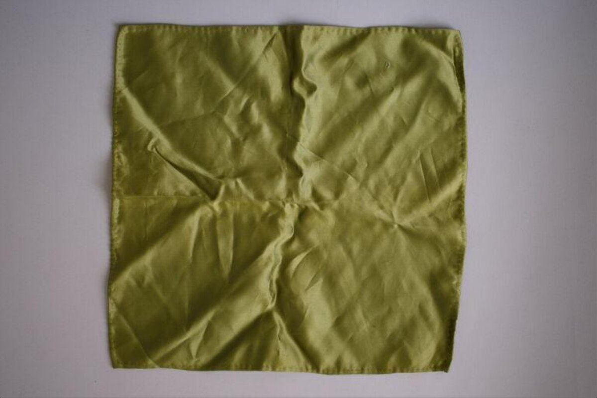Olive Green Folded Square Cloth